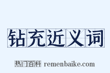 钻充近义词是什么意思的图片